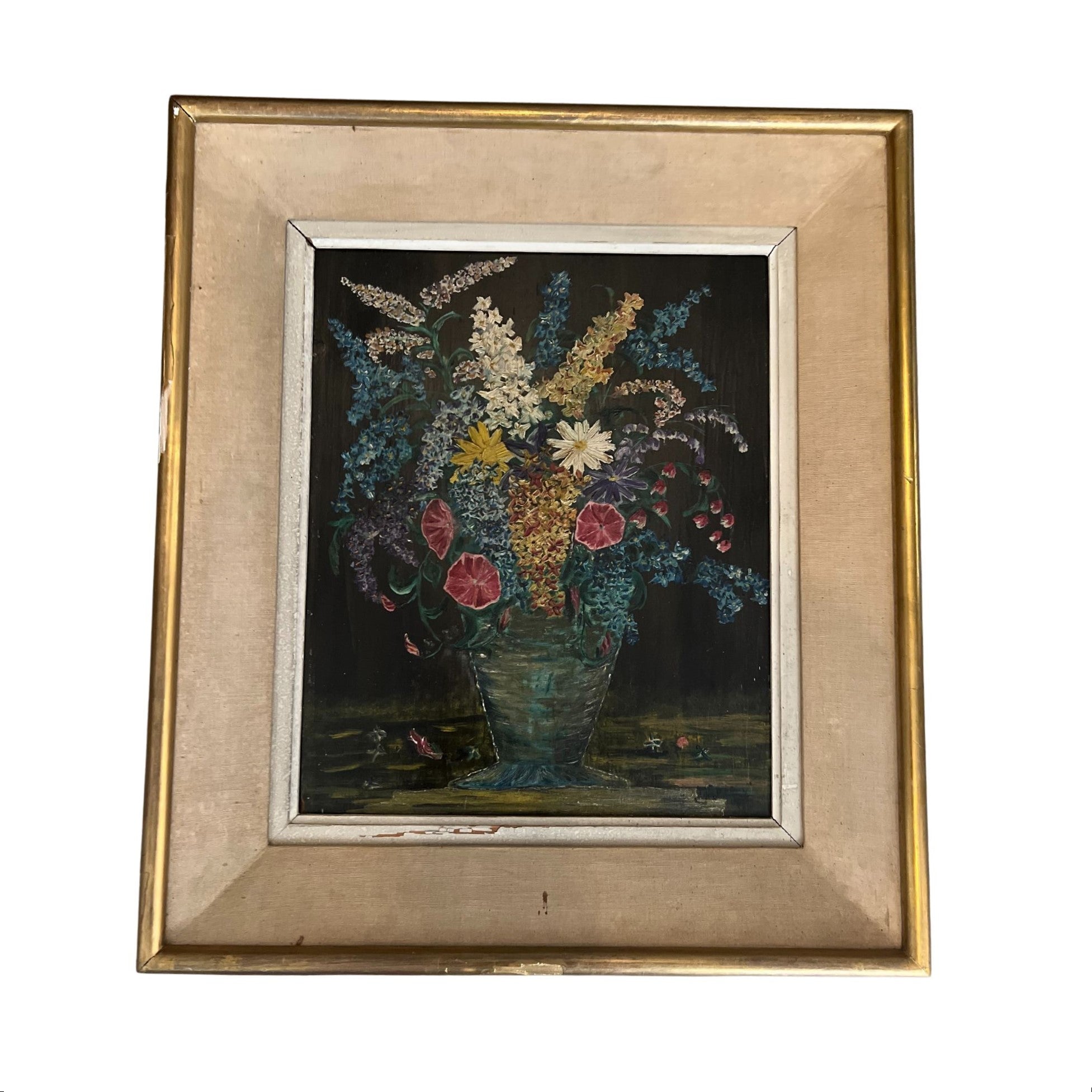 Vintage Gold Framed Flower Painting