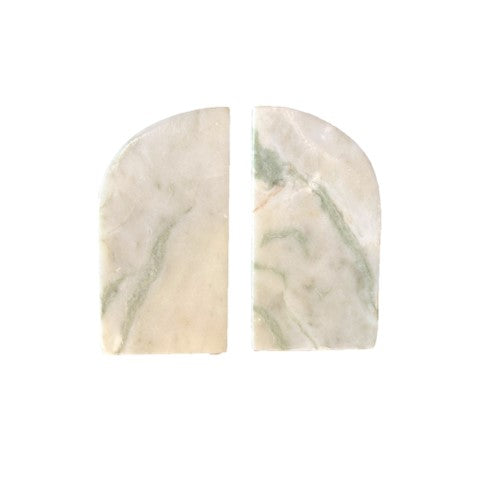 Green Marble Bookends