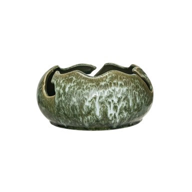 Green Stoneware Bowl