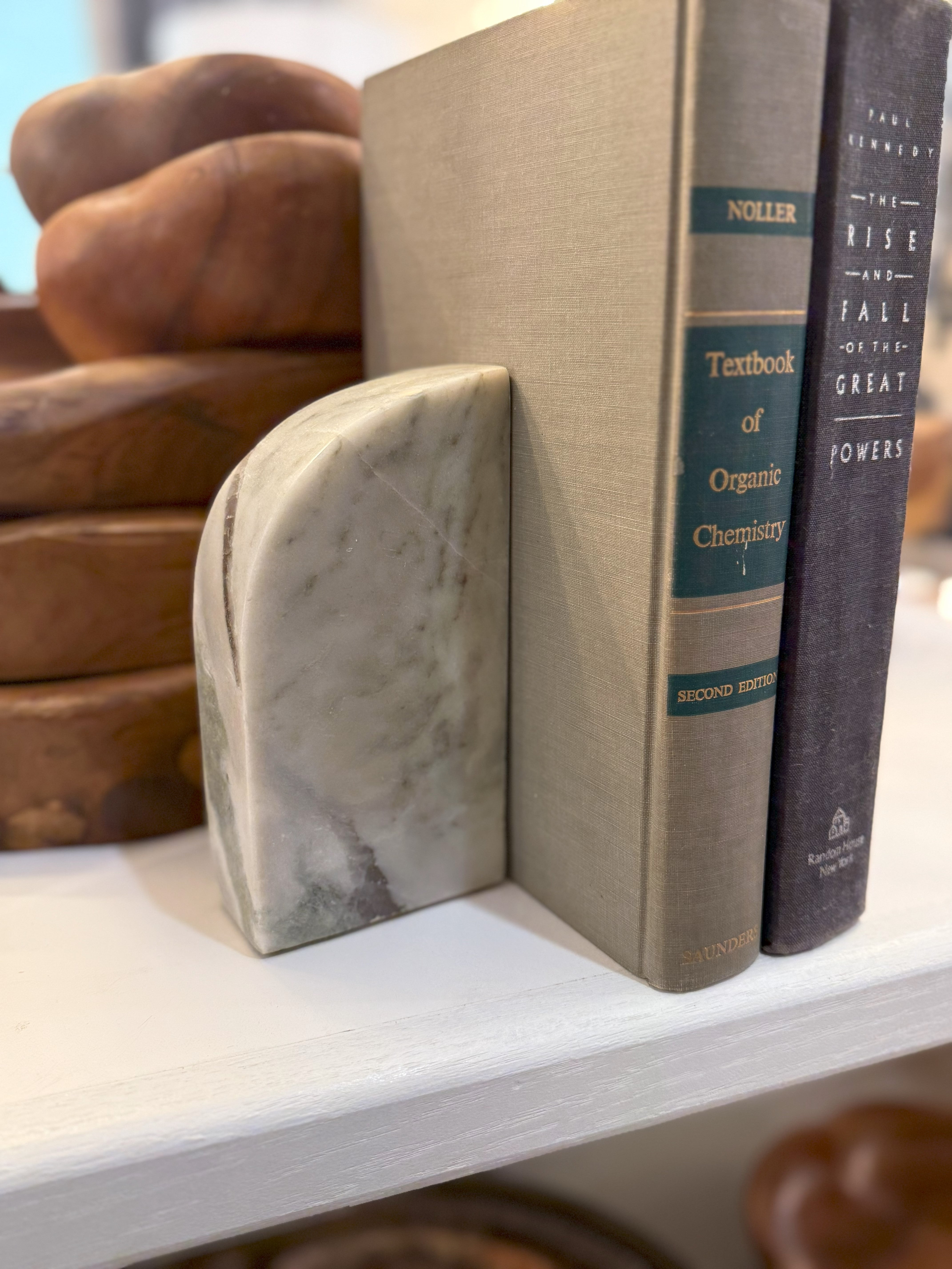 Green Marble Bookends