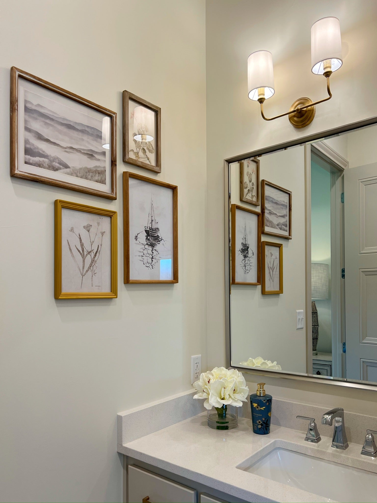 Black & White Boat Framed Art