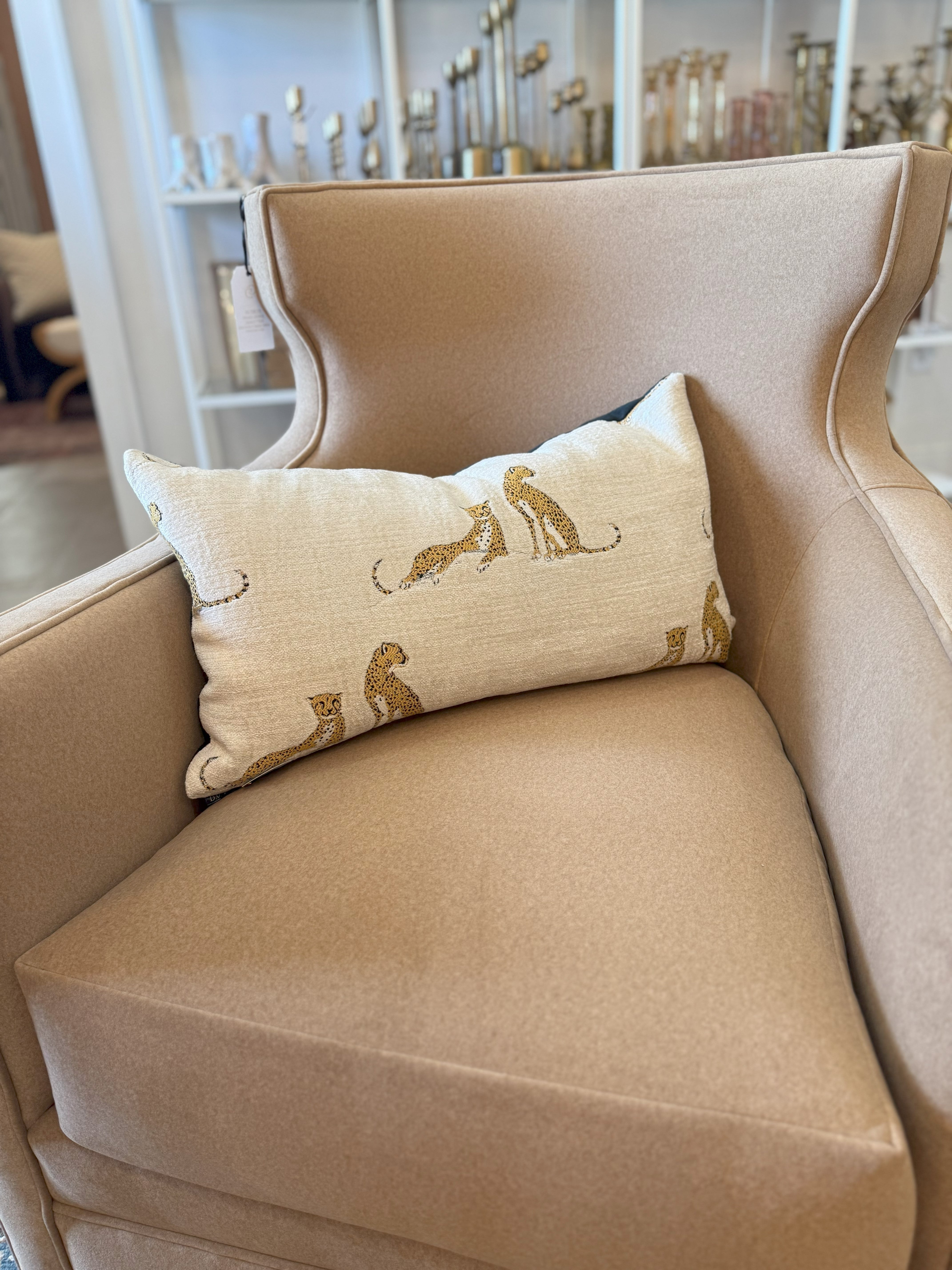 Dv Kapp Ivory Leopard Throw Pillow
