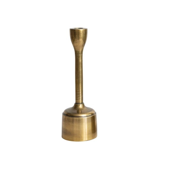 Antique Brass Taper Candle Holder Small