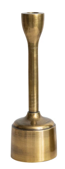 Antique Brass Candle Holder Large