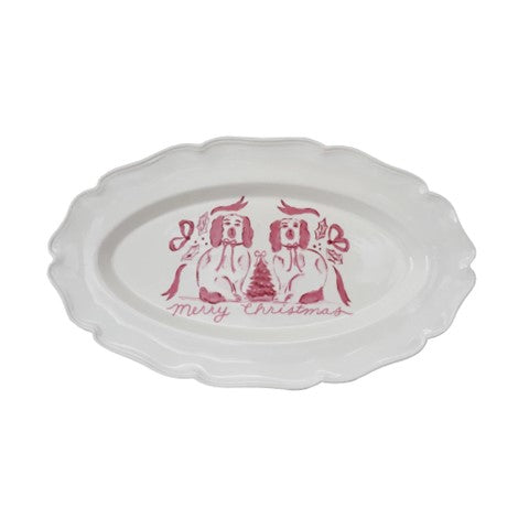 Staffordshire Dogs Stoneware Platter