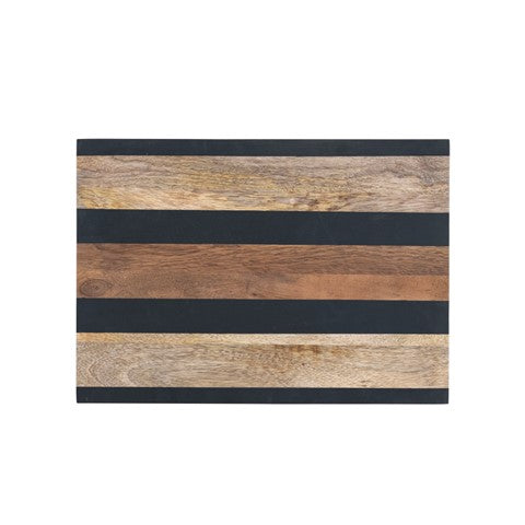 striped Mango wood cutting board