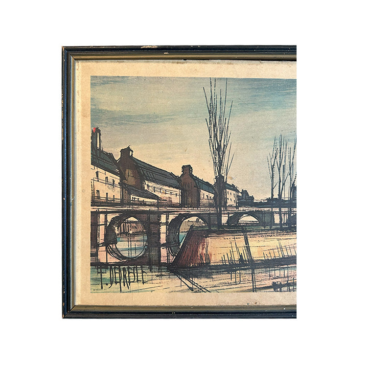 Vintage Framed Bridge Print
