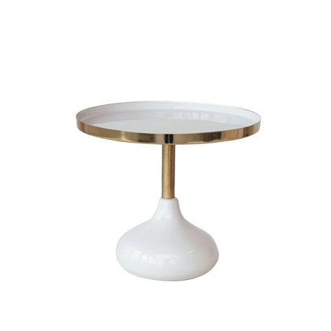 Enameled Metal Pedestal