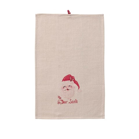 Holiday Santa Tea Towel