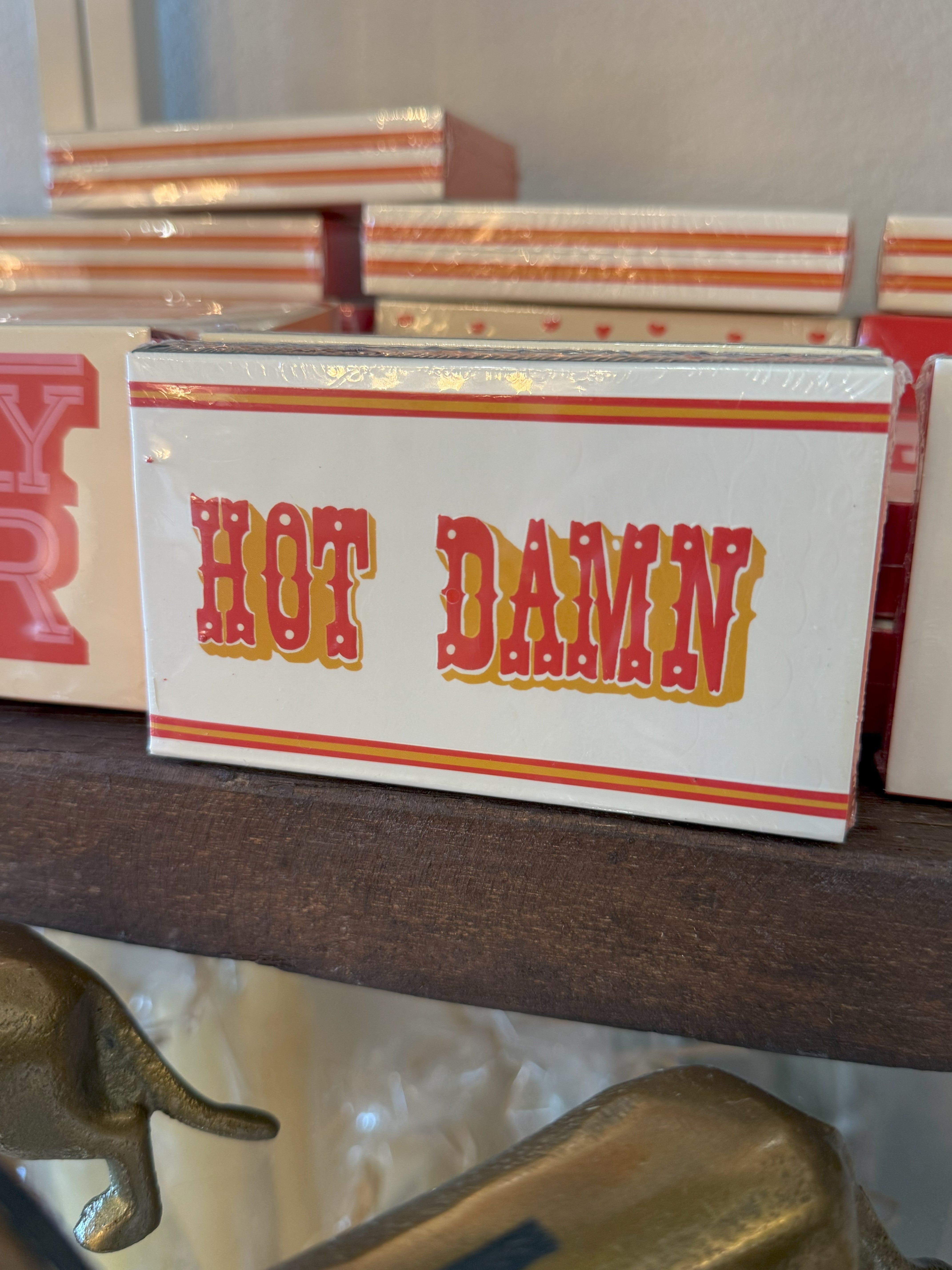 "Hot Damn" Safety Matches In Matchbox