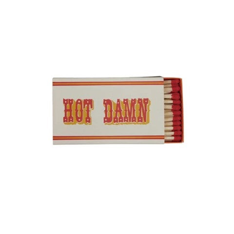 "Hot Damn" Safety Matches In Matchbox