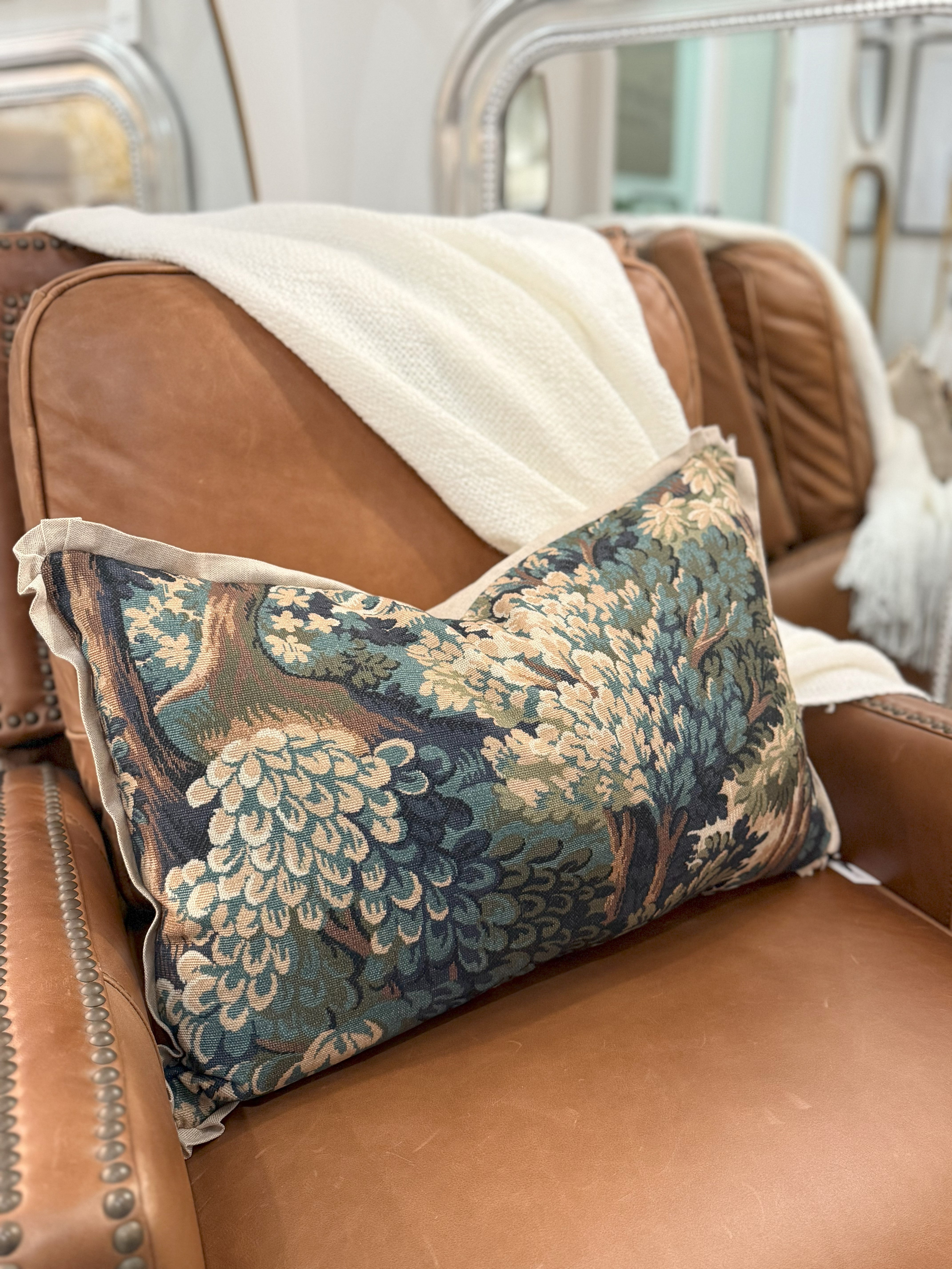 Into the woods forest pillow