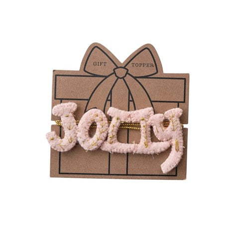 Jolly Handmade Wool Felt Gift Topper