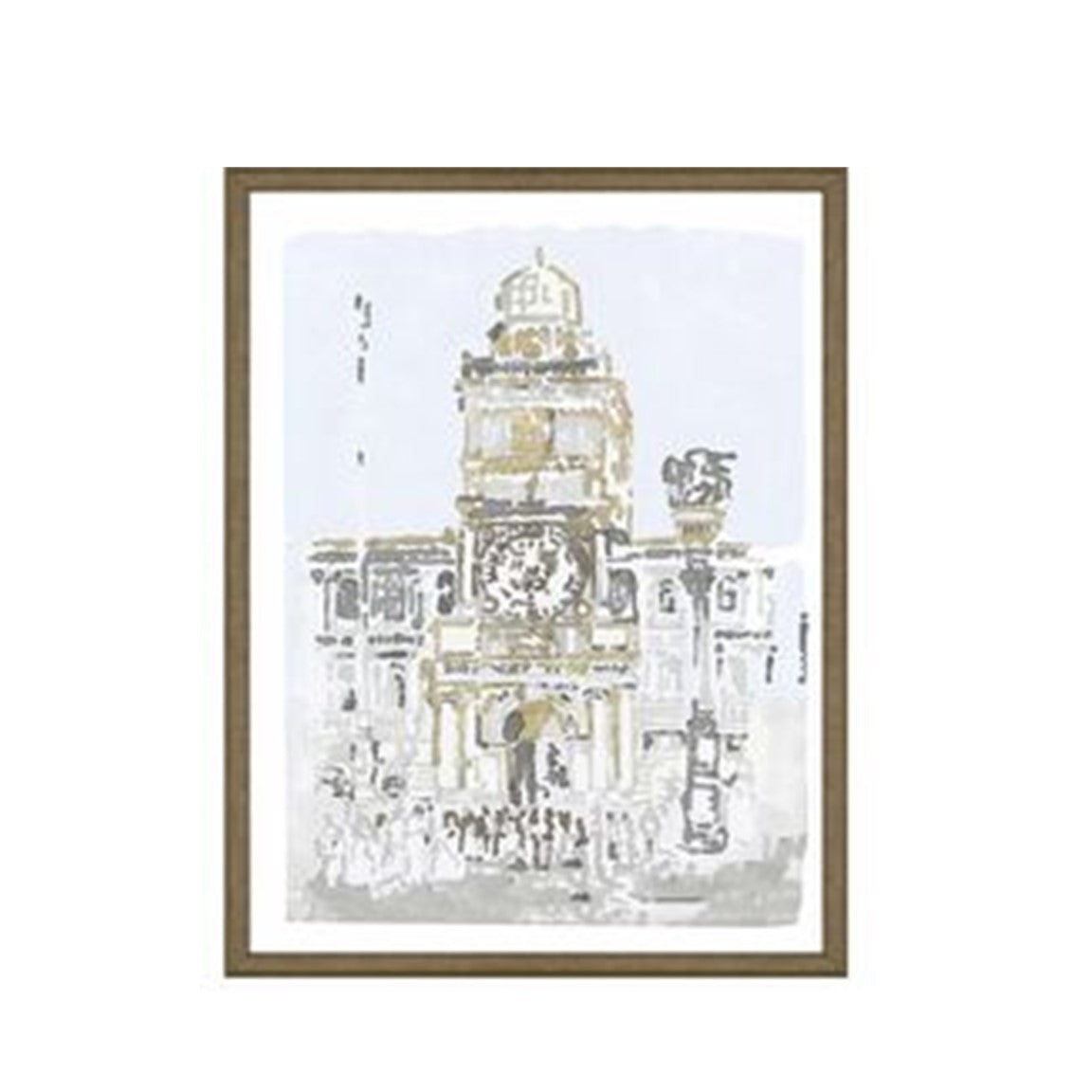 Street Building Framed Art