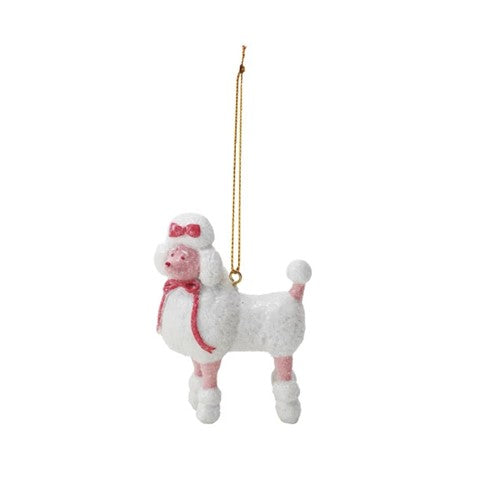 Resin Poodle Ornament