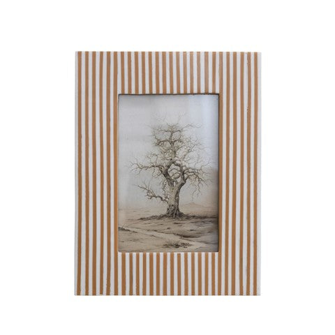Resin Striped Photo Frame