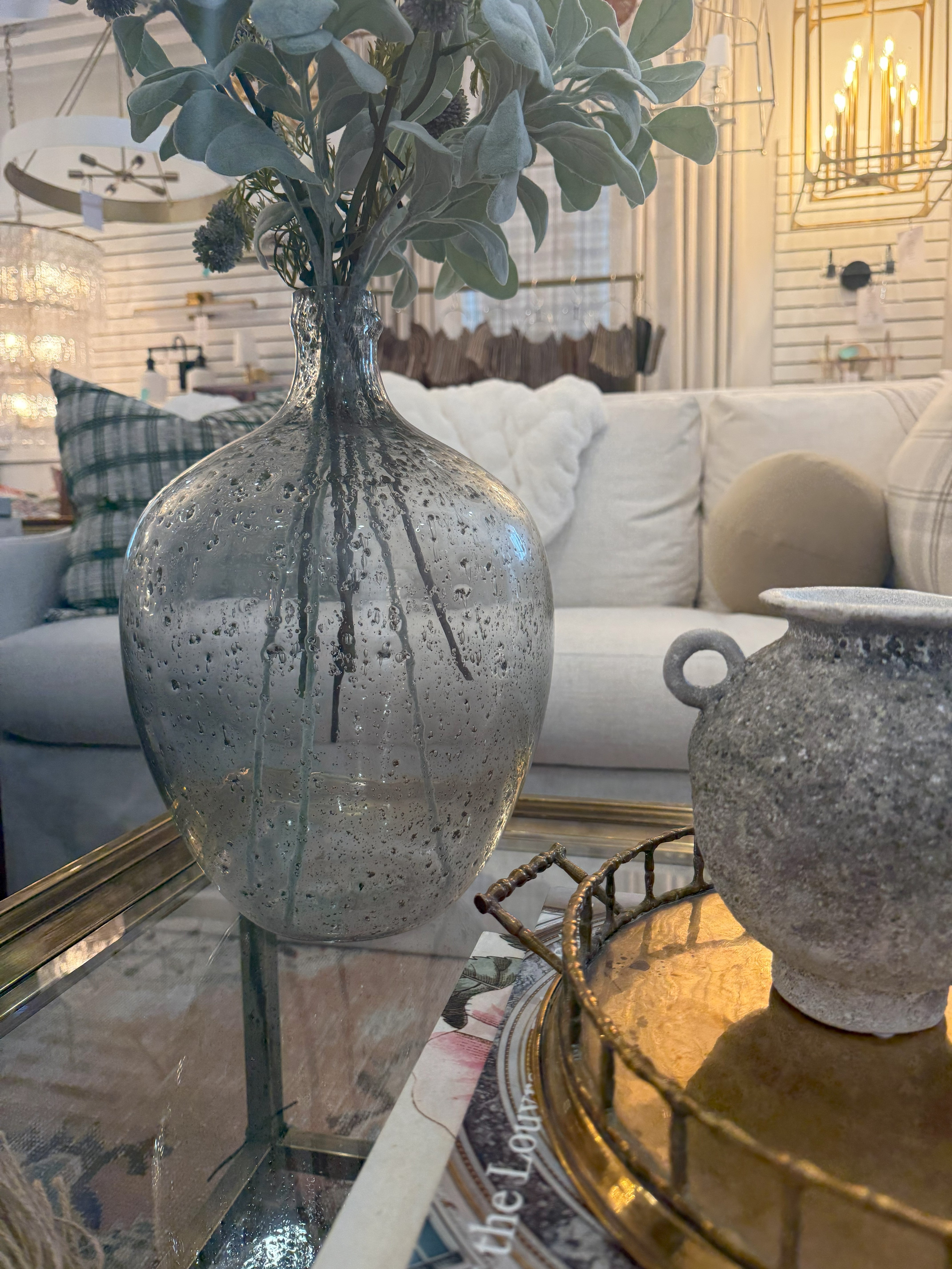 Seeded Glass Vase