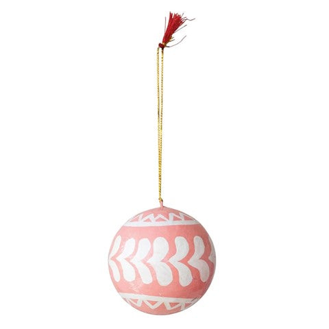 The Leaflet Hand Painted Paper Mache Ornament