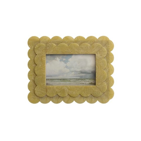 Yellow Ruffle Frame Yellow 2-layer scalloped frame – Collected Lubbock