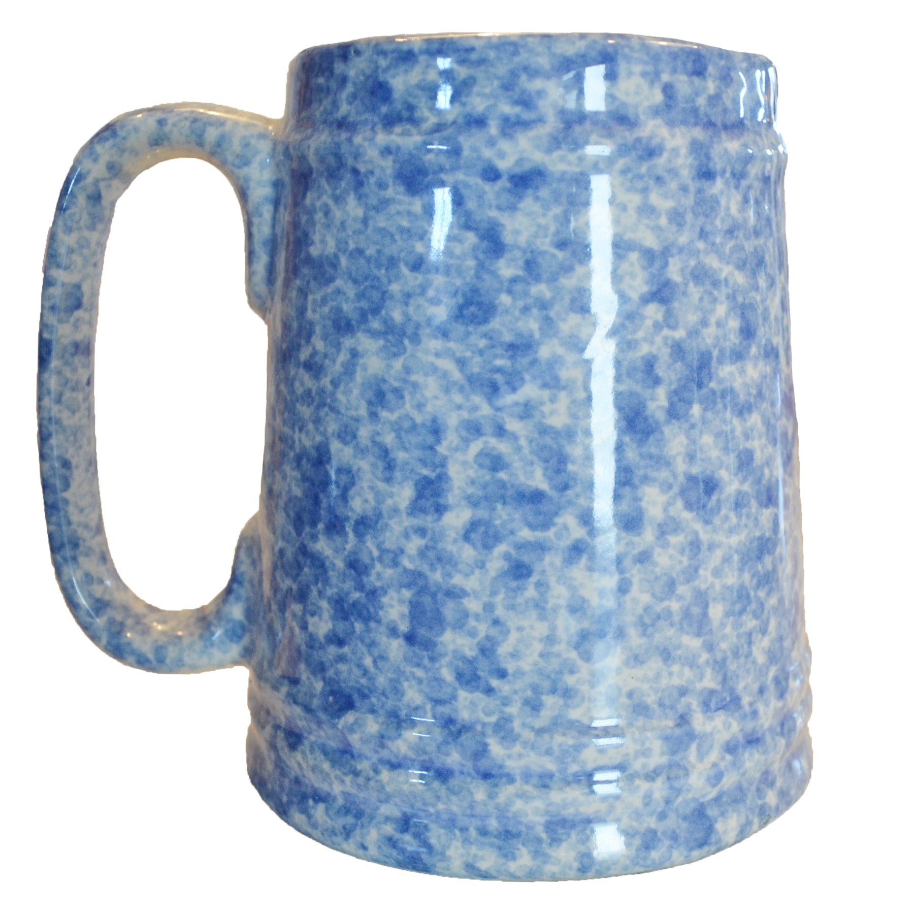 Splatter Mug Blue & White Vintage