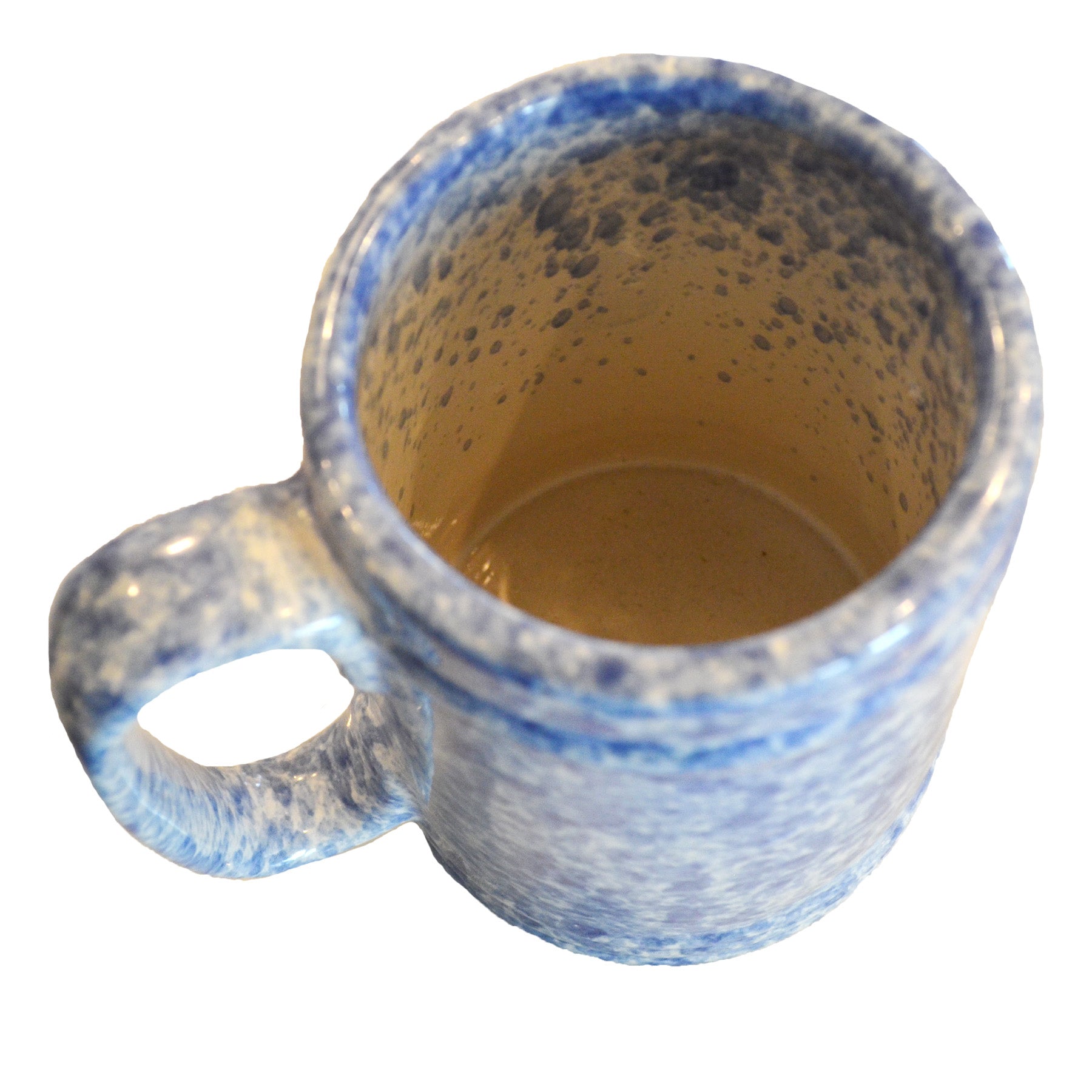 Splatter Mug Blue & White Vintage